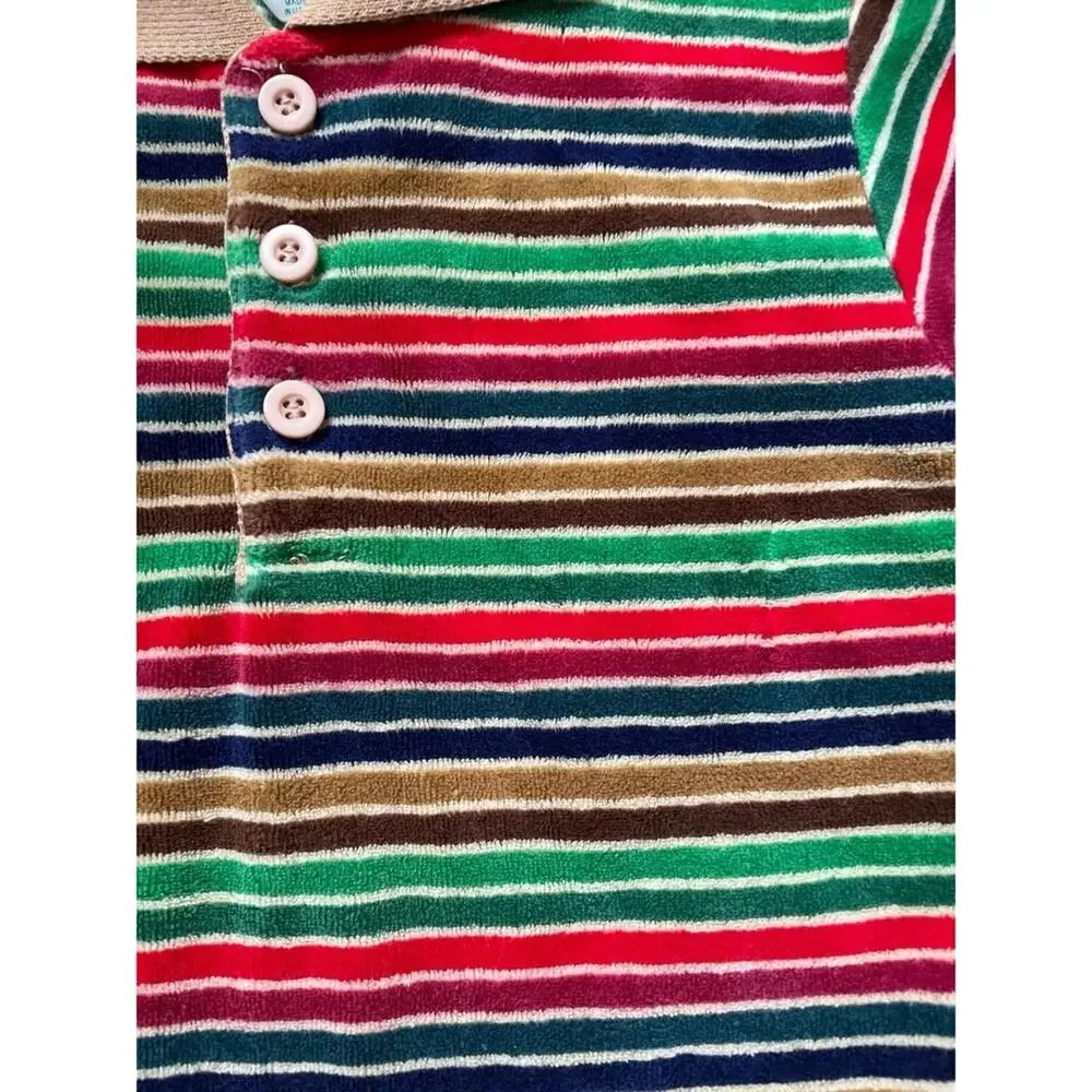 Vintage heath tex velour striped long